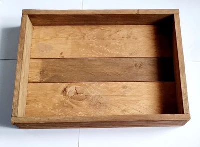 WOODEN HANDMADE TRAY ECO FRIENDLY, RECLAIMED WOOD ANY SIZE - Image 1 of 4