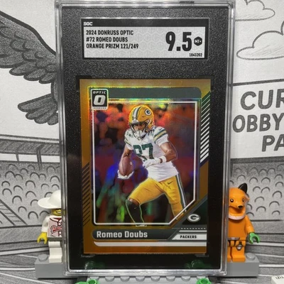 2024 Donruss Optic #72 Romeo Doubs	Orange Prizm /249 SGC 9.5 - Image 1 of 4
