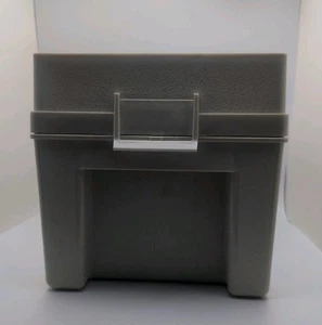 5.25" Floppy Disk Vinyl Storage Box Case Organizer 50 Disks EVCO - Picture 1 of 4