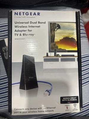 NETGEAR WNCE3001 Universal Dual Band Wireless Internet Adapter for TV Blu-ray - Image 1 of 4