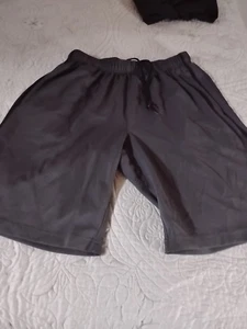 Nike Hombres Gris Corbata Negro Bolsillos Laterales a Rayas Talla Poliéster deportivo S... - Imagen 1 de 8