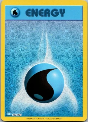 Basic Water Energy Holo Trading Card Game Classic 033/034 NM - Image 1 of 2