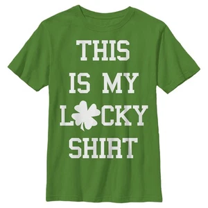 Boy's Lost Gods St. Patrick's Day This is my Lucky Shirt T-Shirt - Picture 1 of 12