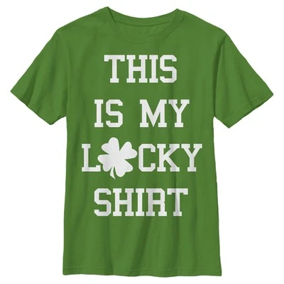Boy's Lost Gods St. Patrick's Day This is my Lucky Shirt T-Shirt - Image 1 of 2