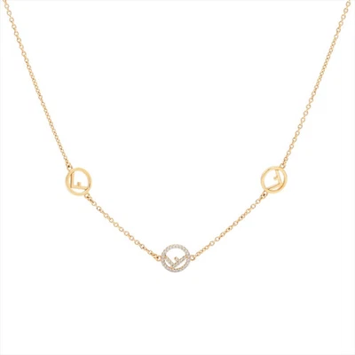 Collar Fendi F is Fendi GP×Oro Diamantes de Imitación Foto 1 de 4