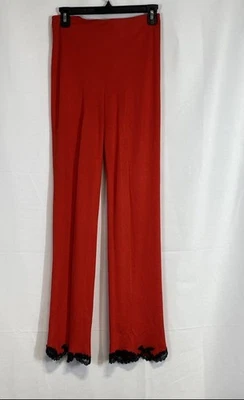 Calça Feminina Gianni Versace Vermelha Tamanho 40 - Imagem 1 de 4