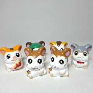 Hamtaro 6x Mini Figures Sorpresine Kinder Anime Hamtaro Figure 2,5 Cm / 1" - Picture 1 of 7