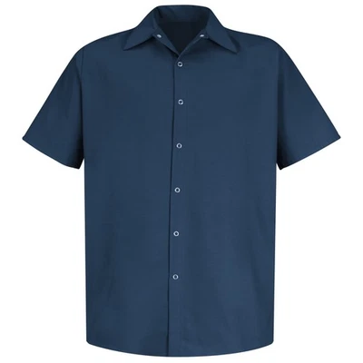 Red Kap Men's Short Sleeve Specialized Pocketless Work Shirt - Image 1 of 3