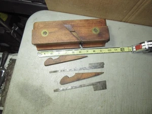antique F J Gouch sash plane Worcester MS. boxwood inserts 1880's - Picture 1 of 17