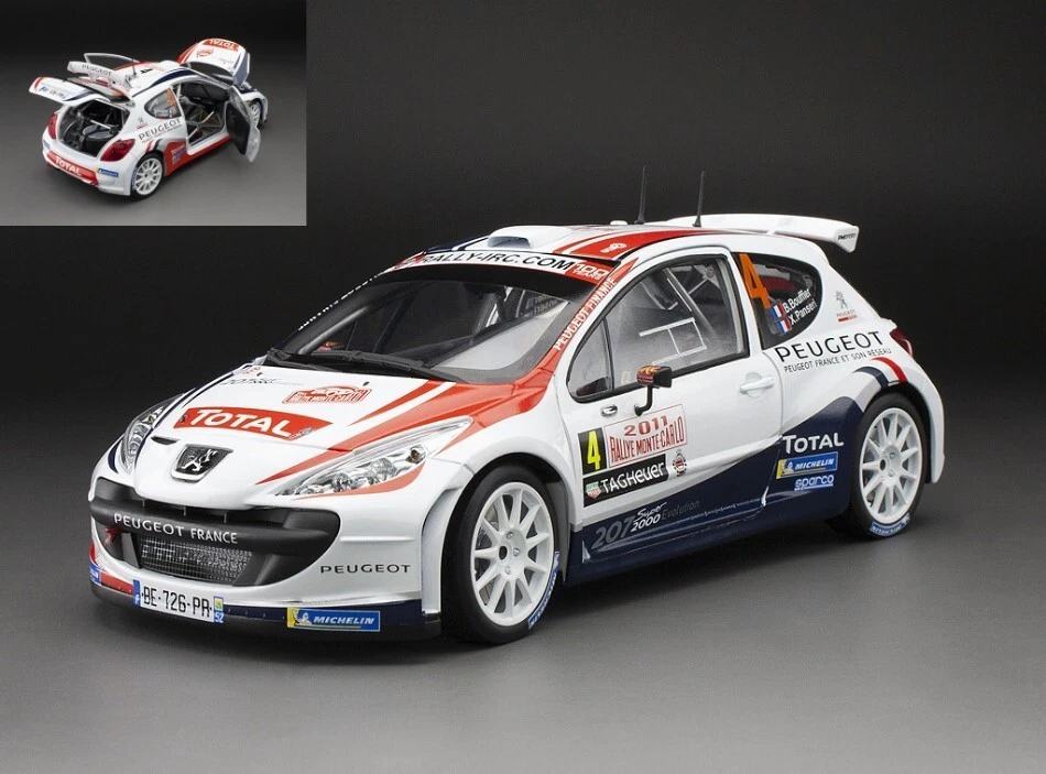 PEUGEOT 207 S2000 N.4 WINNER RALLY AUTOMOBILE MONTE CARLO 2011 1:18 - Immagine 1 di 1