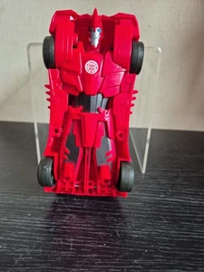 Transformers Robots In Disguise Sideswipe 3 Step Changer Red Car 2015 (T4) - Picture 1 of 4