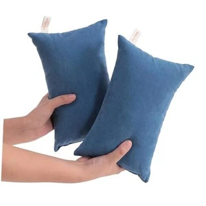Tiny Pillows, Down Alternative 7"x11" Microfiber Mini 11"x7" Denim Blue - Picture 1 of 7