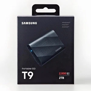 NEW Samsung T9 2TB External Solid State Drive MU-PG2T0B - New Sealed - Picture 1 of 8