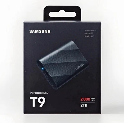 NEW Samsung T9 2TB External Solid State Drive MU-PG2T0B - New Sealed - Image 1 of 4