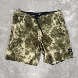 Vans Voyage Board Shortts 2 Hybrid Board Shorts Green Camo Drawstring Swim - Picture 1 of 7