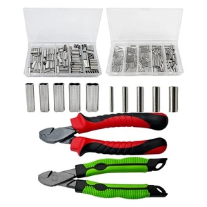 Herramienta de prensado de pesca Alicates de prensado Líder de alambre Swager con kit de mangas de prensado - Imagen 1 de 13