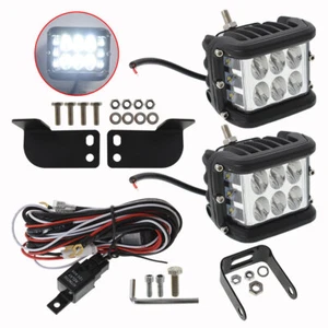 For POLARIS RANGER CREW UTV REVERSE BACKUP REAR 18W LED LIGHT BAR ROOF BRACK - Picture 1 of 8