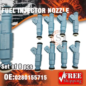 8Pcs 0280155715 New Fuel Injectors For Dodge RAM 1500 2500 3500 5.2L 5.9L - Bild 1 von 4
