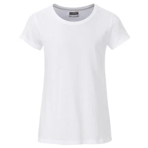 T-Shirt für Mädchen in klassischer Form, Bio-Baumwolle | James & Nicholson - Bild 1 von 41