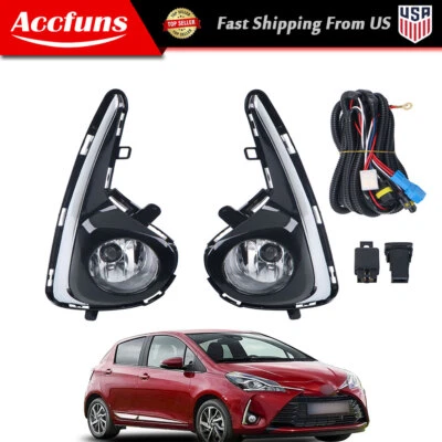For 2018-2020 Toyota Yaris (2-vehicle) With Wiring Harness New Pair Fog Light - Image 1 of 4