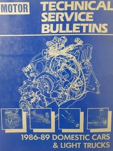 MOTOR Technical Service Bulletins 1986-89 Domestic Cars and Light Trucks - Picture 1 of 8