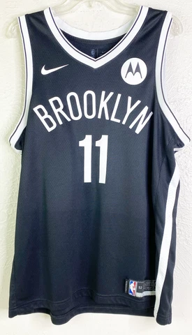Nike Authentic Swingman Dri-Fit Jersey Kyrie Irving Brooklyn Nets Men XL 52 EUC Cover