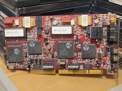 Teledapter VoicePro XL Model 1414-X (1996) Pre-Owned PC 14.4K Modem ISA Card - Image 1 of 4