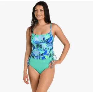 24th & Ocean Women's Side Shirred Tankini Swimsuit Top - Picture 1 of 5
