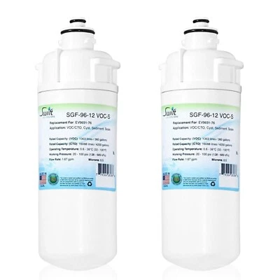 Swift Green SGF-96-12 VOC-S Replacement water filter for Everpure EV9691-76 - Image 1 of 4