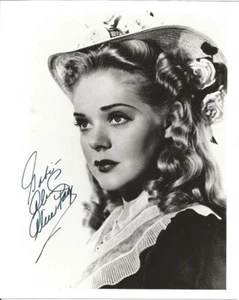 Alice Faye Autographed 10x8 Black and White Vintage Photo - Picture 1 of 3