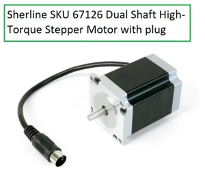 Motores paso a paso de doble eje Sherline SKU 67126 alto par precableados con enchufe - Imagen 1 de 1