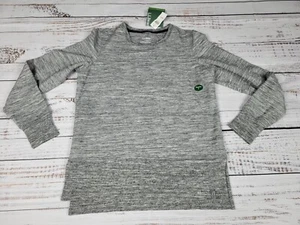NWT LL Bean Women's Cozy Sweatshirt Split Hem Marbled Light Gray, Size Small $70 - Picture 1 of 5