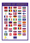 EUROPEAN FLAGS A4, home, house, wall, bedroom, decal sticker