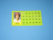 1981 TOPPS SCRATCH-OFF BALL-STRIKE INDICATOR MINI STEVE CARLTON #104 PHILLIES GD
