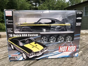 ‘70 Buick GSX Custom Hot Rod Classic Metal Works 1:26 Metal Model Kit New Black - Picture 1 of 11