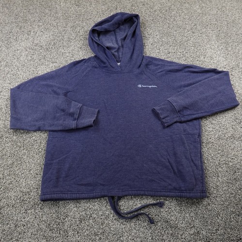 VETEMENTS Felpa Champion con cappuccio donna L blu pullover maglione felpa atletica attiva preppy