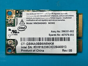 Intel WM3945ABG Mini PCIe WiFi Wireless Card 0NC293 NC293 HP spare 451861-002