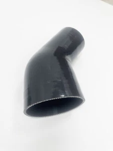 45 DEGREE 3"-4" 76MM-102MM ELBOW INTAKE/INTERCOOLER SILICONE COUPLER PIPE HOSE - Picture 1 of 6