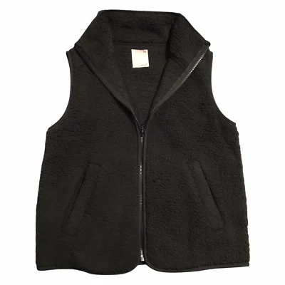 SO Women's Full Zip Sherpa Vest Size S Warm & Cozy Black/Grey/ Mauve - Choose C. - Image 1 of 4