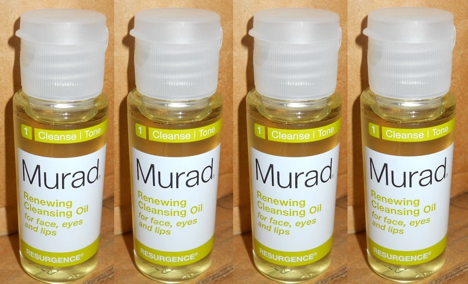Aceite limpiador renovador 4-Murad para rostro ojos y labios 1 oz x 4  Foto 1 de 1