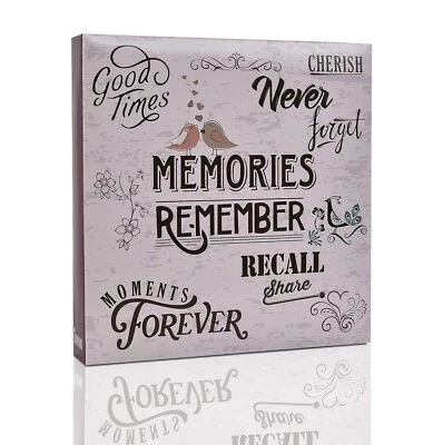 Large Photo Album Slip In Pockets 3-Ring Binder Holds 6x4" / 15*10cm 500 Photos - Image 1 of 4