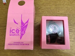 Very Rare! Evangelion ICEWatch Unit 08 Mari Wristwatch Evangelion working NEW - Picture 1 of 3