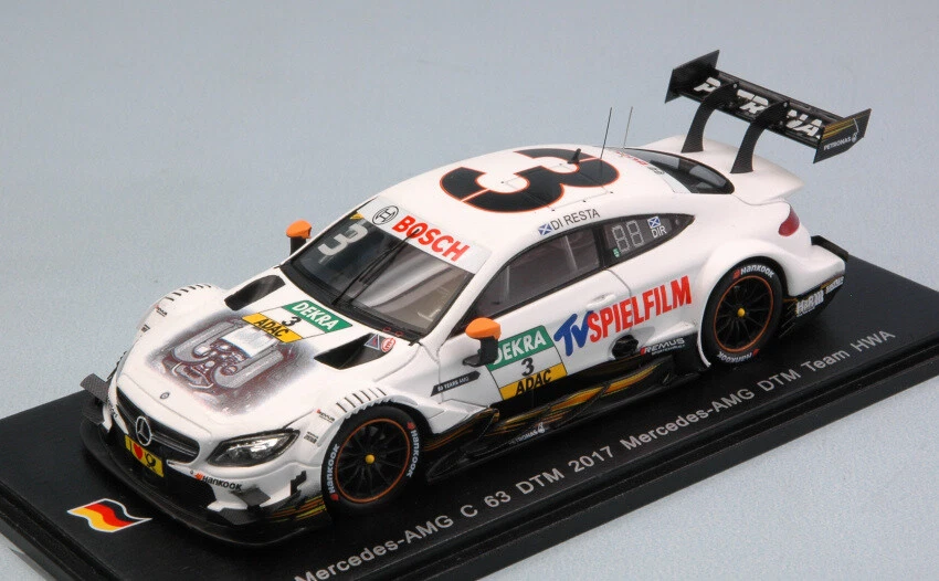 Mercedes C63 #3 11th Dtm 2017 P.di Resta 1:43 Model SPARK MODEL - Immagine 1 di 1