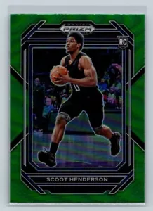 2023 Panini Prizm Draft Picks Basketball Green RC #24 Scoot Henderson Ignite - Picture 1 of 2