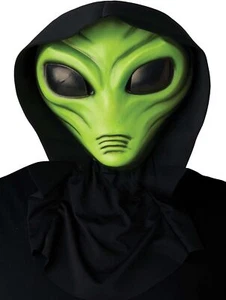 Visitor Alien Fright Light Mask Fancy Dress Halloween Costume Accessory 2 COLORS - Picture 1 of 3