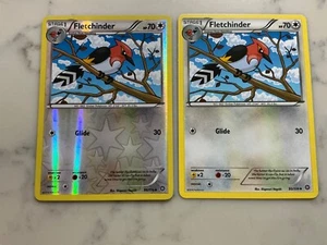 Pokemon Cards x2 Fletchinder 95/114 REVERSE & NON HOLO Uncommon Steam Seige NM - Picture 1 of 2