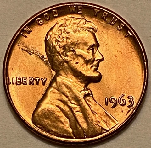 1963 P AU/BU Lincoln Memorial Penny - Shipped With Tracking Cover