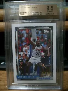 SHAQUILLE O'NEAL 1992-93 Topps #362 BGS GEM MINT 9.5 RC Magic, Lakers - Picture 1 of 1