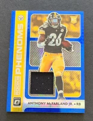 2020 Donruss Optic Rookie Phenoms Blue Hyper Prizm #RP 41 Anthony McFarland Jr  - Image 1 of 2