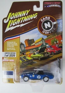 2018 Johnny Lightning Coffee N Cars Blue 1965 Shelby Cobra 427 (b) - Picture 1 of 4